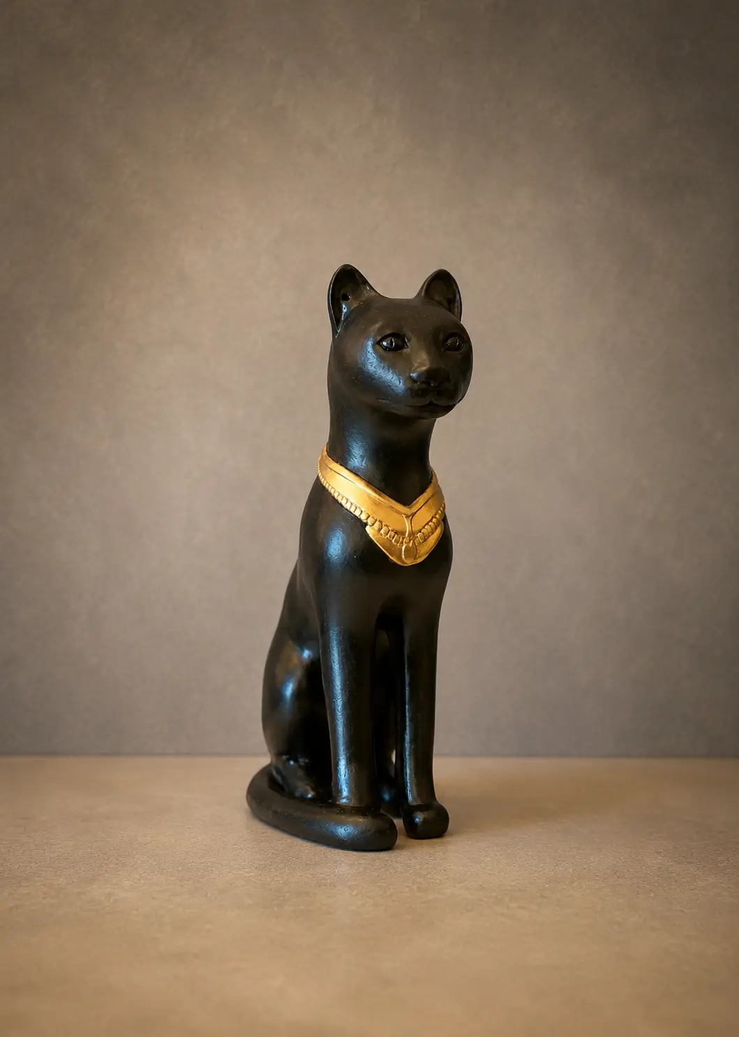 Bastet en grès patiné — Marie-Noëlle Tessier