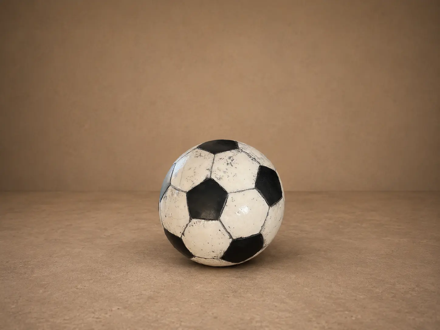 Ballon de football Raku — Marie-Noëlle Tessier