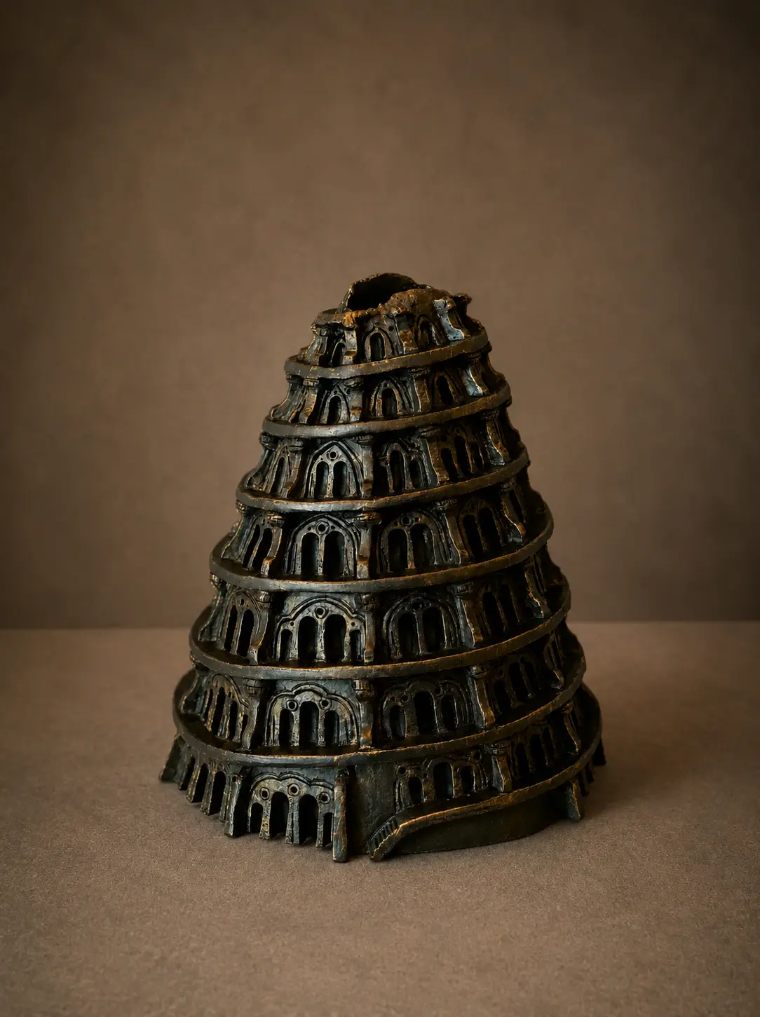 Patine bronze sur sculpture contemporaine — Marie-Noëlle Tessier