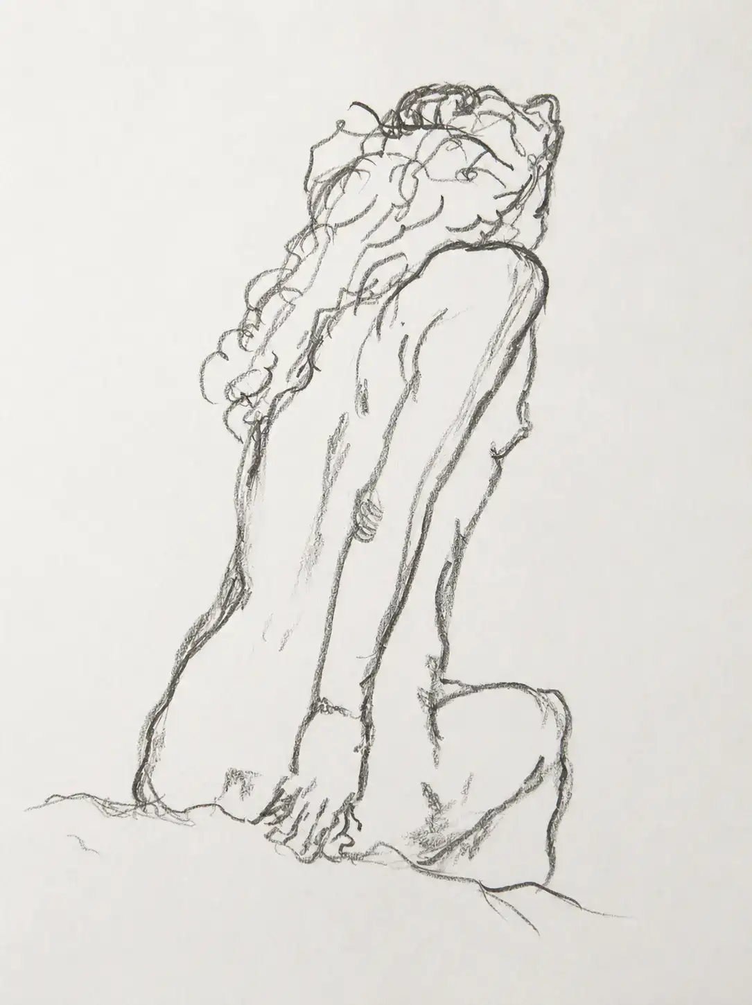 Croquis de posture sur modèle vivant, Aurora — Marie-Noëlle Tessier